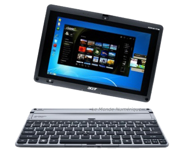 Test de la tablette tactile Acer Iconia Tab W500 sous Windows 7 et son clavier