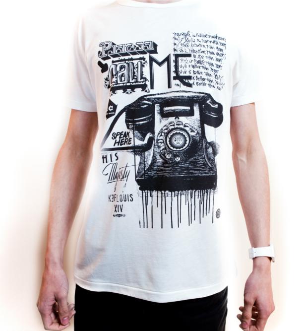 laureat-deeself-keflione-telephone T-shirts, label deeself + 20 % de remise