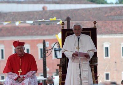 la  visite du Pape Benoit XVI dans le Nord Est : samedi 7 mai