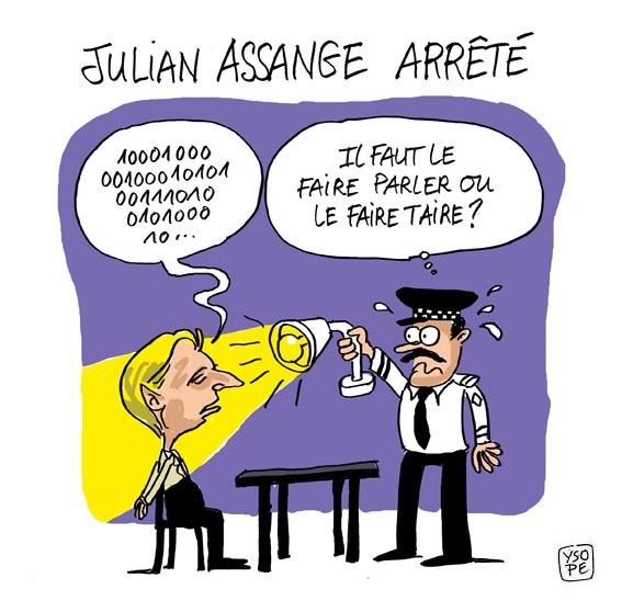 Wikileaks Assange arrete2