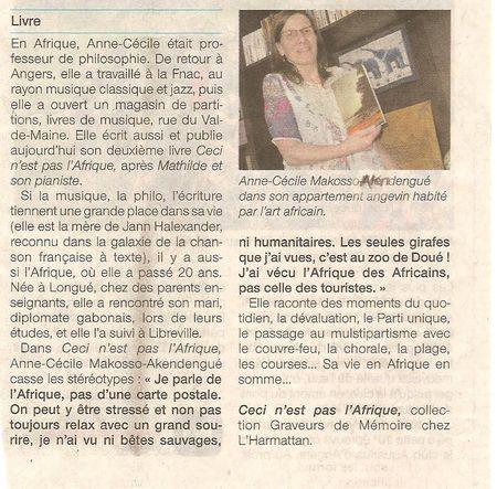 Prix d'honneur pour le récit 'Ceci n'est pas l'Afrique' ouest_france_13_juin