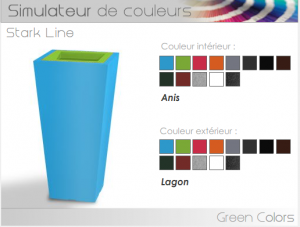 simulateur Green colors des pots plein de pep’s