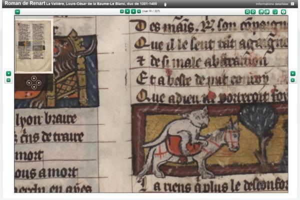 Zoom pour les manuscrits dans Gallica - Roman de Renart Le nouveau zoom et les autres actualités de Gallica