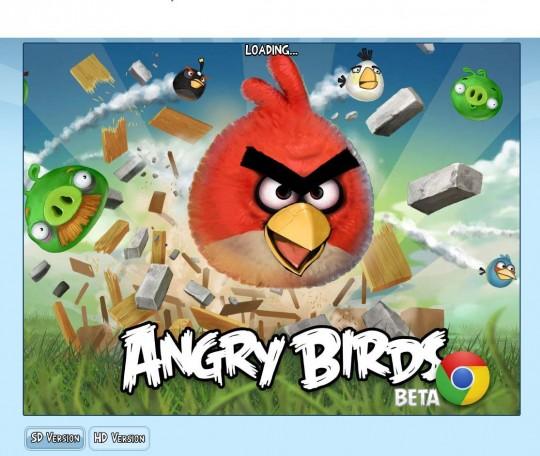 angry 540x456 Angry Birds sous Google Chrome !