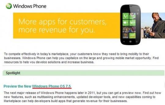 windows-phone-mango windows phone mango 540x345 Windows Phone 7.5 dévoilé le 24 mai ?
