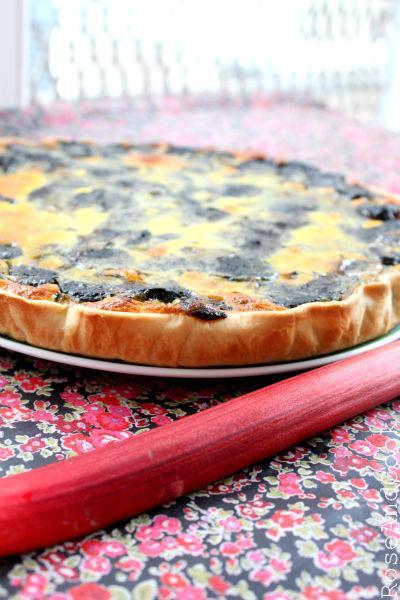 Tarte à la rhubarbe et au boudin noir ! 052PN4