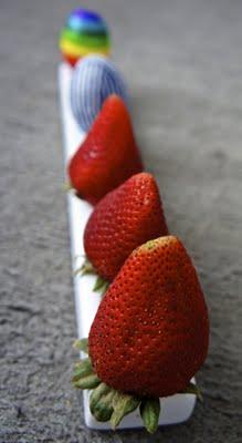 Les fraises sur la neige ... Les fraises sur la neige ...