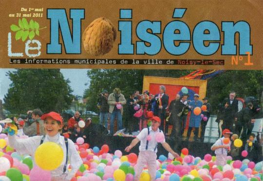 haut de la première de couverture du nouveau journal municipal de noisy-le-Sec mai 2011 Parution du nouveau journal municipal