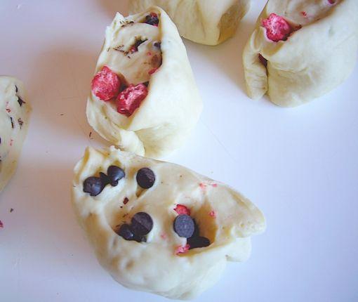 Chinois pralines roses et pépites de chocolat br2