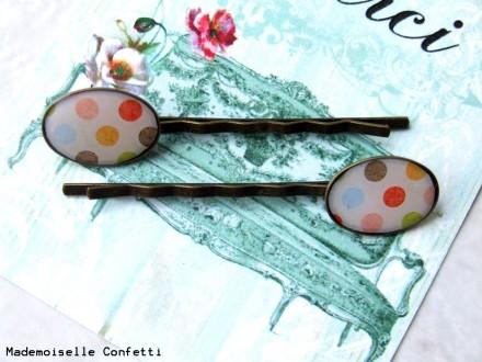 Pinces à cheveux Mademoiselle Confetti A little market : mes derniers coups de coeur