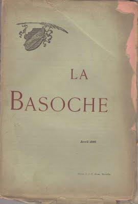 La Basoche avril 1886. Eau forte de Léon Dardenne.