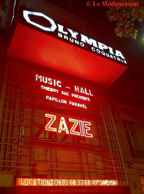 Chronique Zazie à l’Olympia