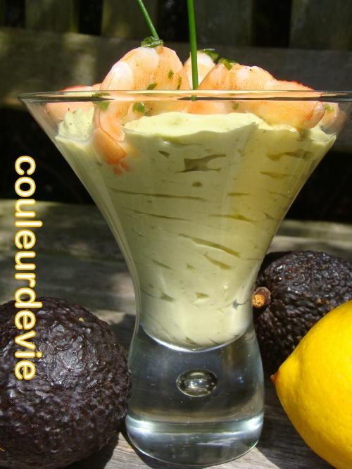 Verrines avocat-crevettes Verrines avocat-crevettes