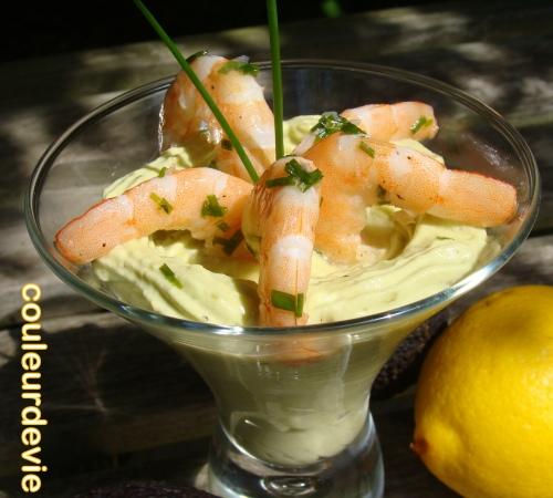 Verrines avocat-crevettes Verrines avocat-crevettes