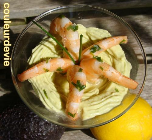 Verrines avocat-crevettes Verrines avocat-crevettes