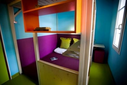 La chambre selon Hi Matic : ludique et fonctionnelle Un nouvel hôtel chez BioLodging : Hi Matic