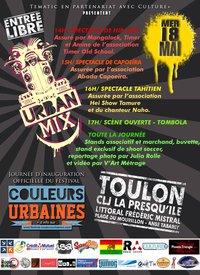 URBAN MIX Journée d'inauguration du festival Couleurs Urbaines ENTREE LIBRE URBAN MIX Journée d'inauguration du festival Couleurs Urbaines ENTREE LIBRE