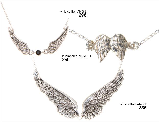 colliers-ailes Toutes folles du collier ailes