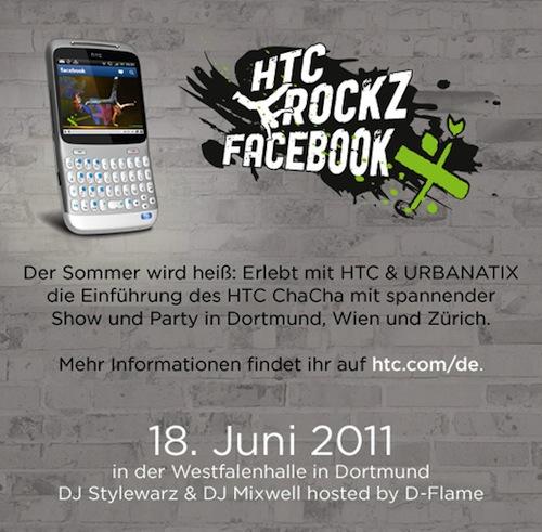 htc chacha facebook HTC ChaCha : lancement prévu le 18 Juin ?