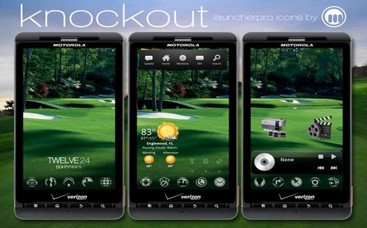 knockout dock icone launcher pro