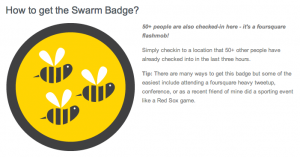 swarmbadge Et si Foursquare modifiait la perception de nos boutiques?