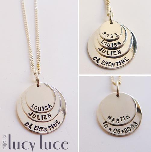Collier personnalisable en argent Collier personnalisable en argent