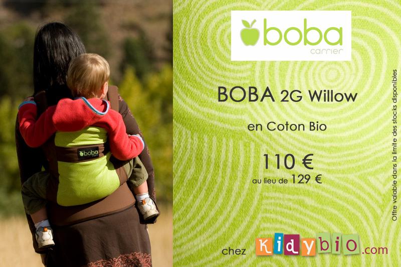 Promotion sur les Boba willow en coton bio
