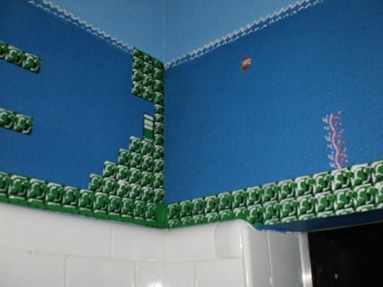 super mario bros themed bathroom by eisley 540x405 Super Mario Bros traverse votre salle de bain