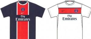 Les nouveaux maillots du PSG pour la saison 2011-2012