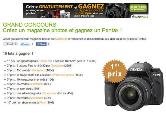 Madmagz Grand concours, créez un magazine photos avec Madmagz