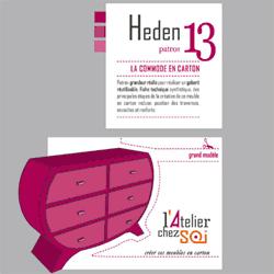 Formez-vous à la création de meuble en carton Commode Heden