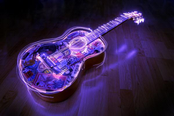 collection d'images de light painting electric guitar collection d'images de light painting