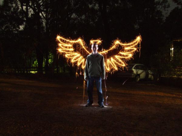 collection d'images de light painting the angel collection d'images de light painting