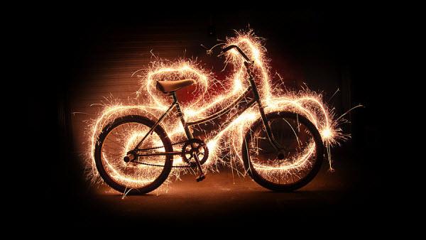 collection d'images de light painting bike collection d'images de light painting