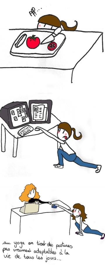 cartoon_minisushi_yogausuallife yoga dans la vie
