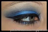 Make up bleu avec mes nouveaux fards NYX