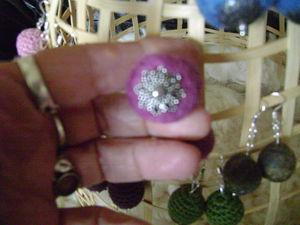 Boucles d'oreilles feutrées DSC08902