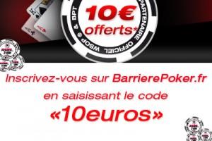 barriere poker bonus 10 euros 300x200 Barrière Poker