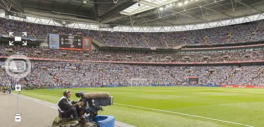 Le stade de Wembley à 360 degrés