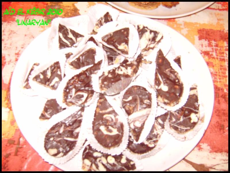 Losanges de fruits secs et chocolat Losanges de fruits secs et chocolat