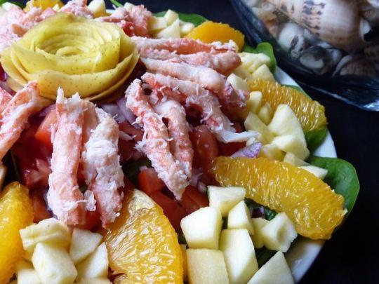 Salade de crabe des neiges, pomme et orange - 5 Salade de crabe des neiges, pomme et orange