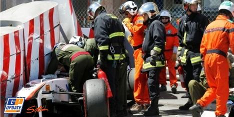 Pérez accidenté à Monaco (2)