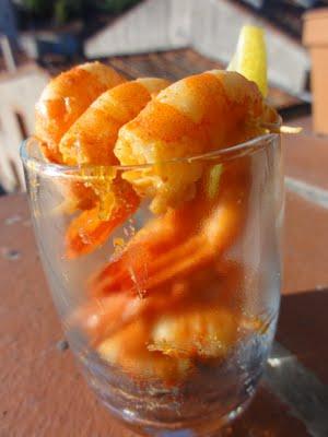 Crevettes marinées Paprika, citron et gingembre ! un délice