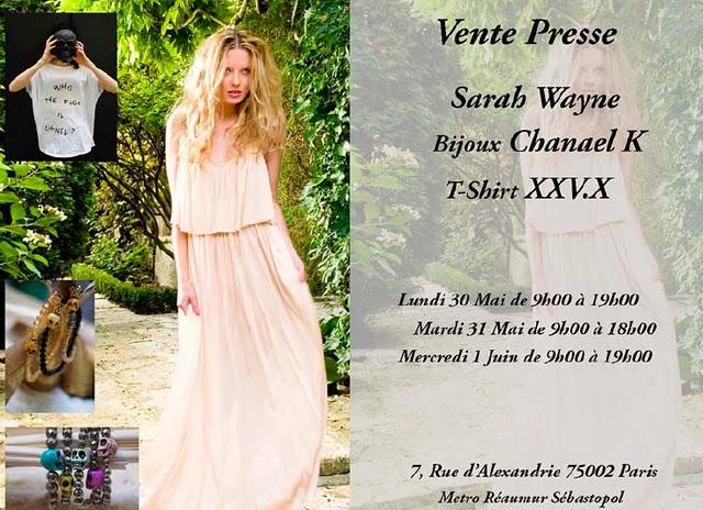Vente privée Sarah Wayne ! Vente privée Sarah Wayne !