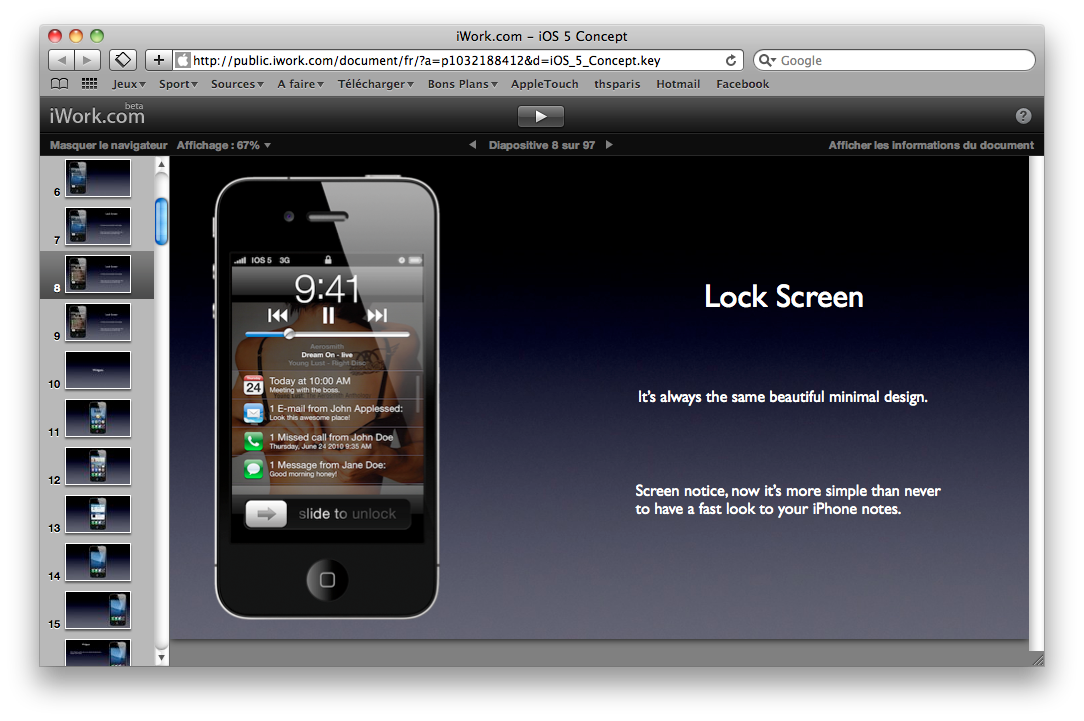 iOS5-Concept iOS 5 : Concept de toutes les nouveautés
