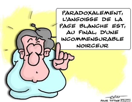 La Babole - Le post de Tittine : l'angoisse de la page blanche Le Post de Tittine : la page blanche…