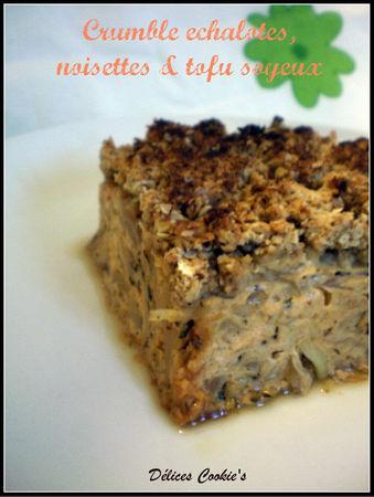 Crumble échalote, noisette & tofu soyeux crumble 1
