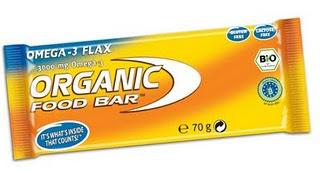 Barre énergétique Bio Omega-3 Flax 70 g d'Organic Food Bar