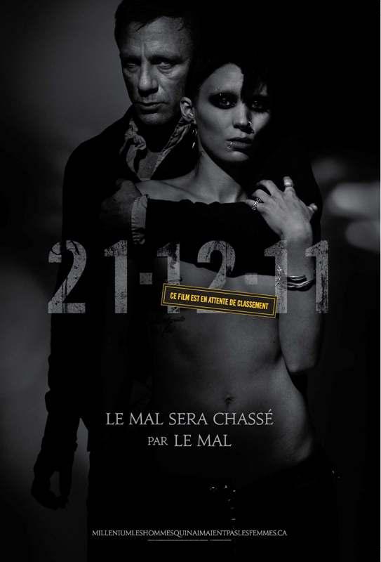dragon tattoo fr poster The Girl with a Dragon Tattoo : Affiche francophone du film