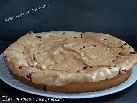 Tarte meringuée aux groseilles Tarte meringuée aux groseilles 1